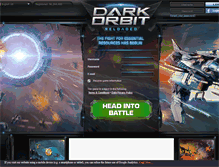Tablet Screenshot of dk.darkorbit.com
