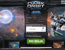 Tablet Screenshot of darkorbit.sk